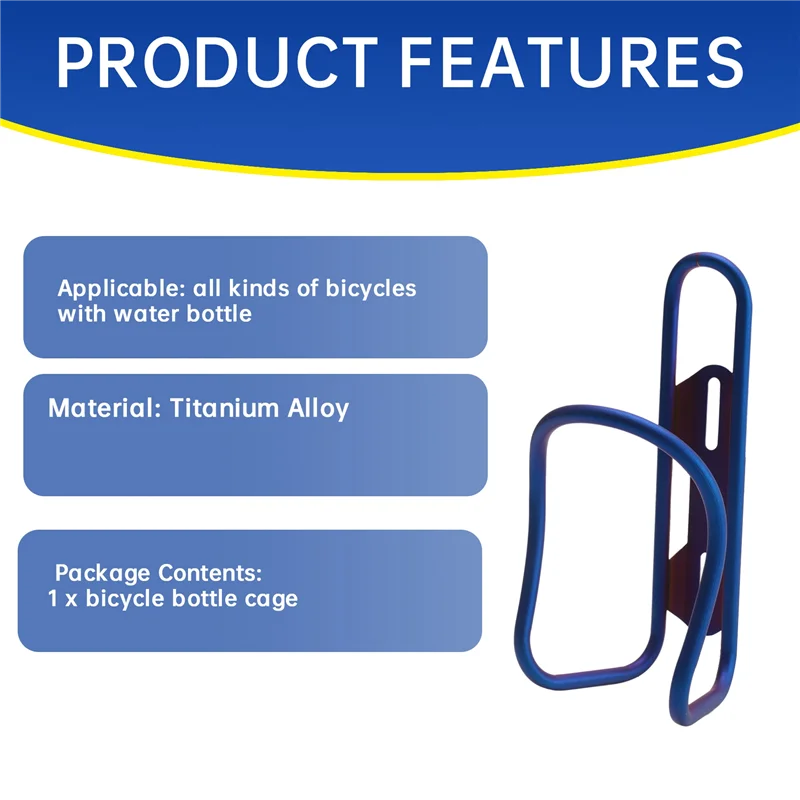 Ultra Light Aluminum Bottle Cage With 2-Pack Mount Bolts