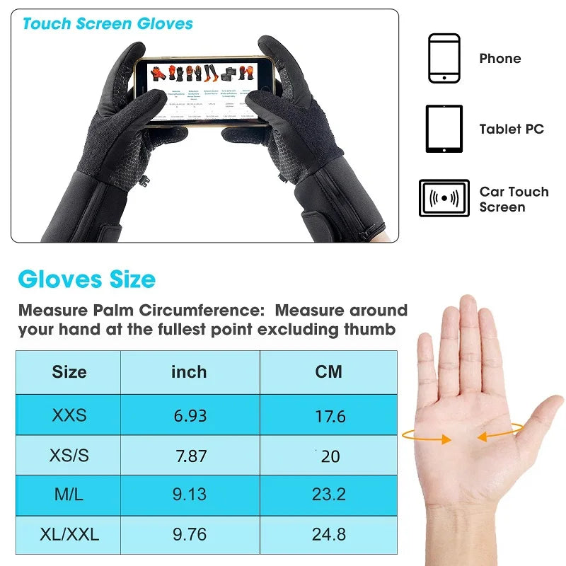 Savior Heat Rechargeable Heated Gloves Liner Men Women SW04