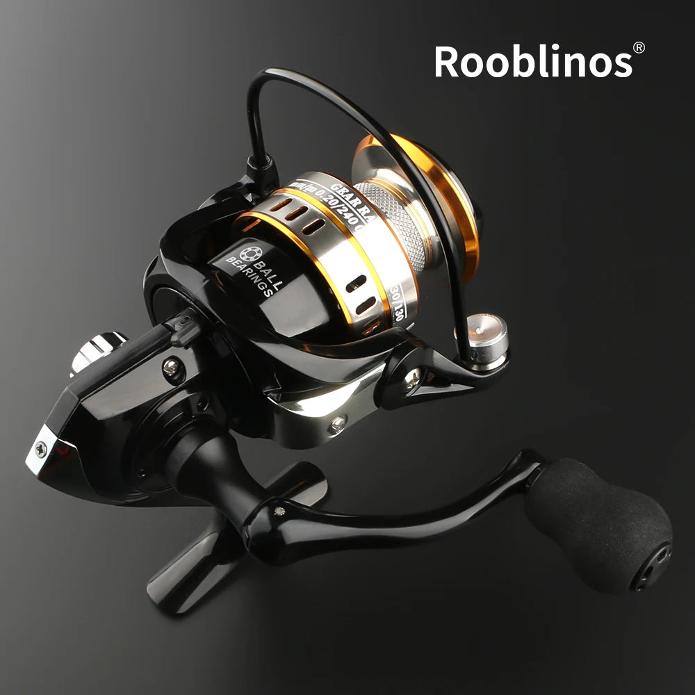 Rooblinos Spinning Reel With Aluminum Spool For Fishing