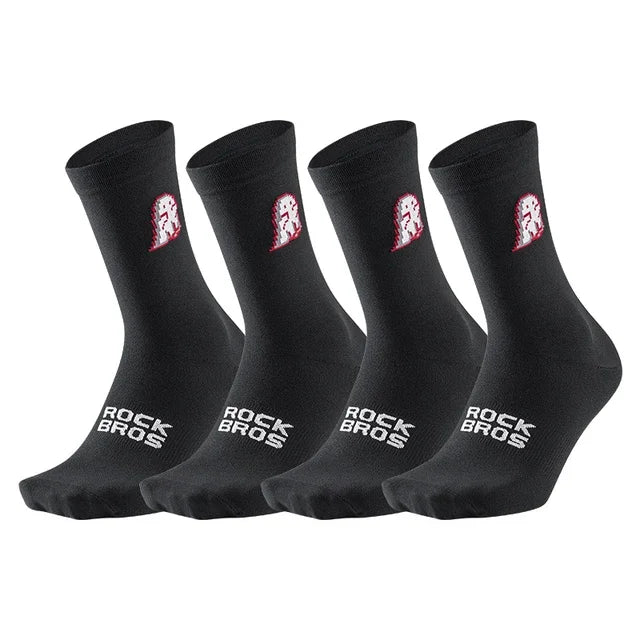 ROCKBROS Unisex Socks Running And Cycling Breathable 4 Pack