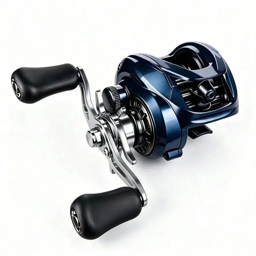 Compact Baitcasting Reel With Quick Retrieval And Anti Backlash Spool