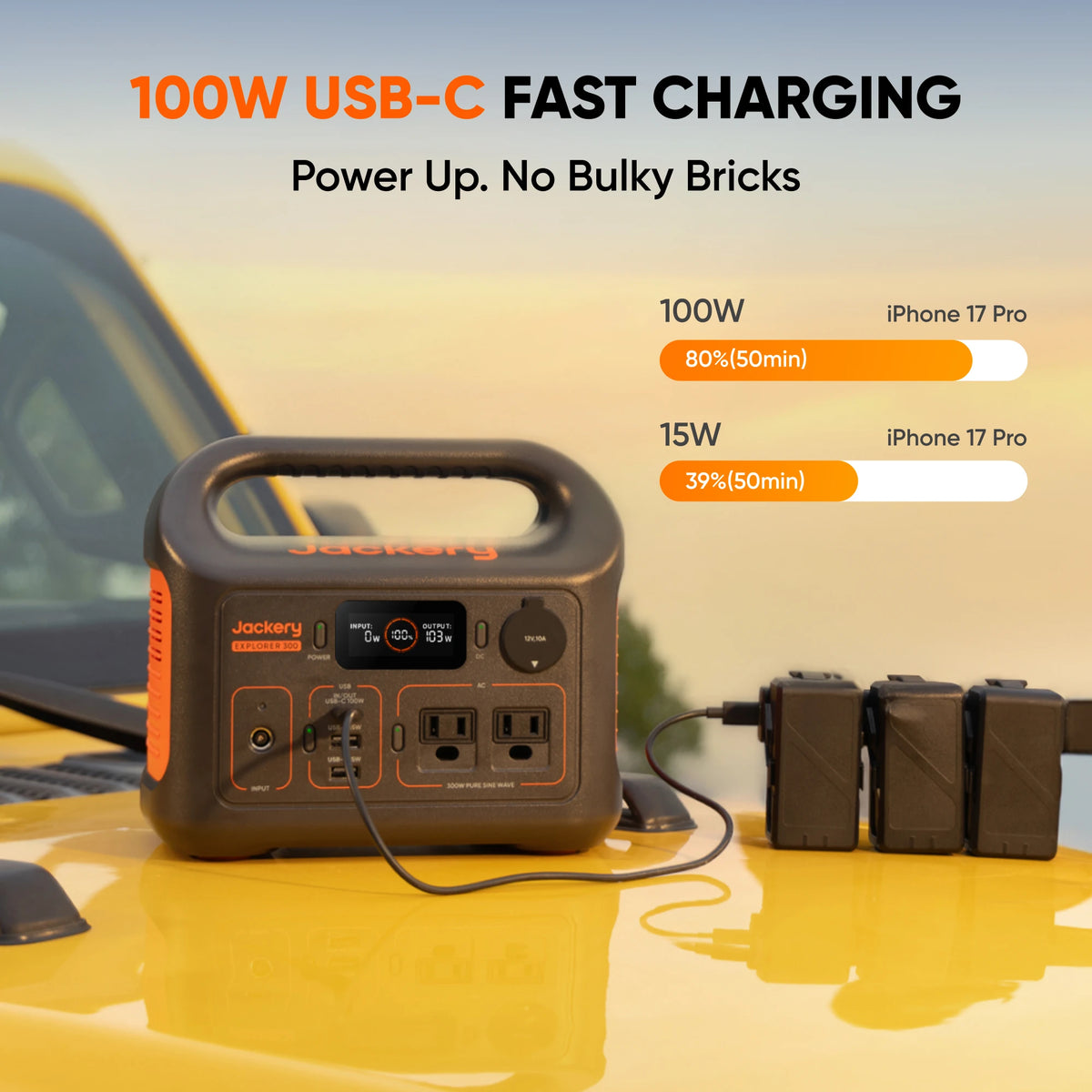 Jackery Explorer 300 Portable Power Station For Outdoor Camping Travel