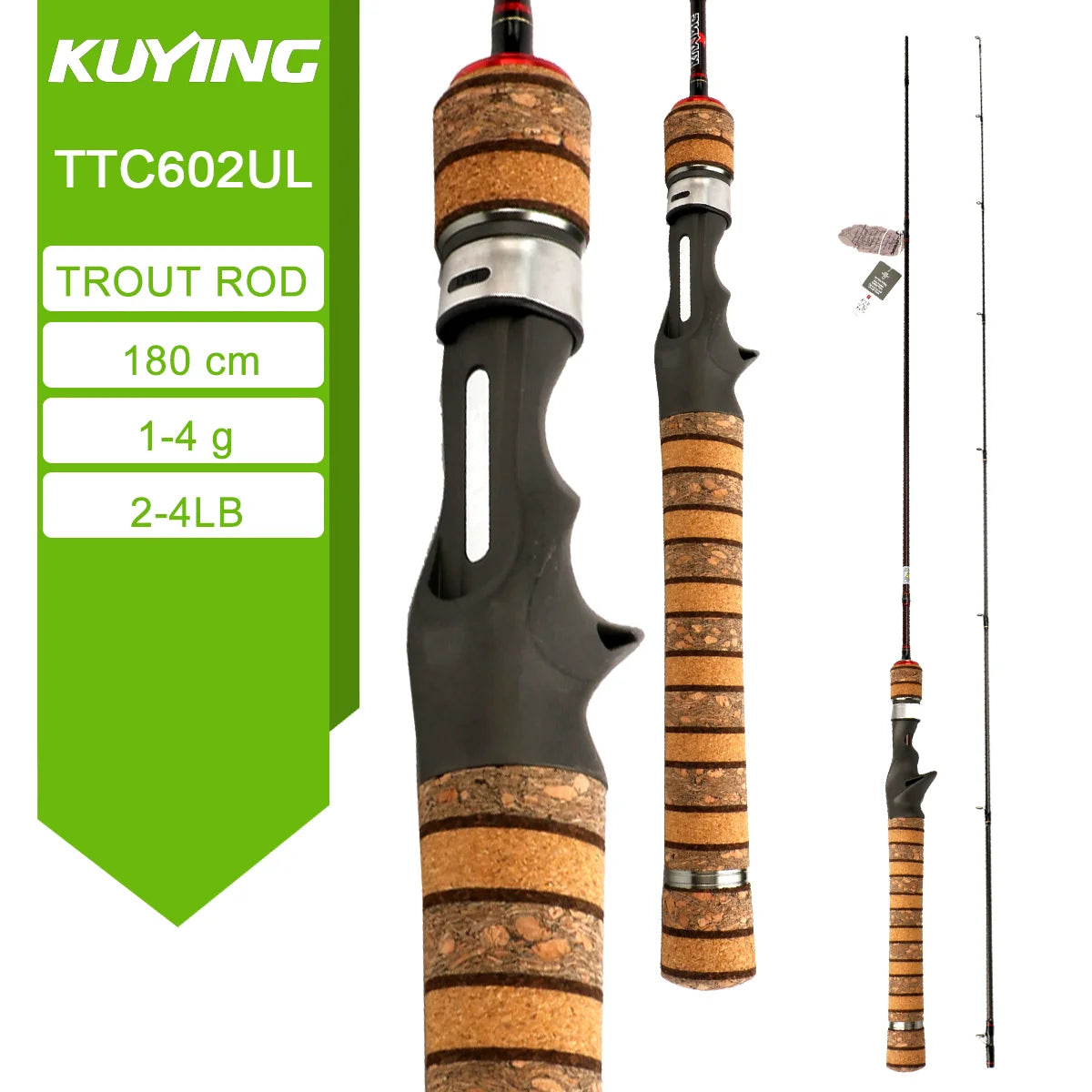 Kuying Teton Fast Action Spinning Casting Fishing Lure Rod