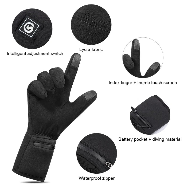 Savior Heat Rechargeable Electric Heated Liner Gloves For Winter Sports