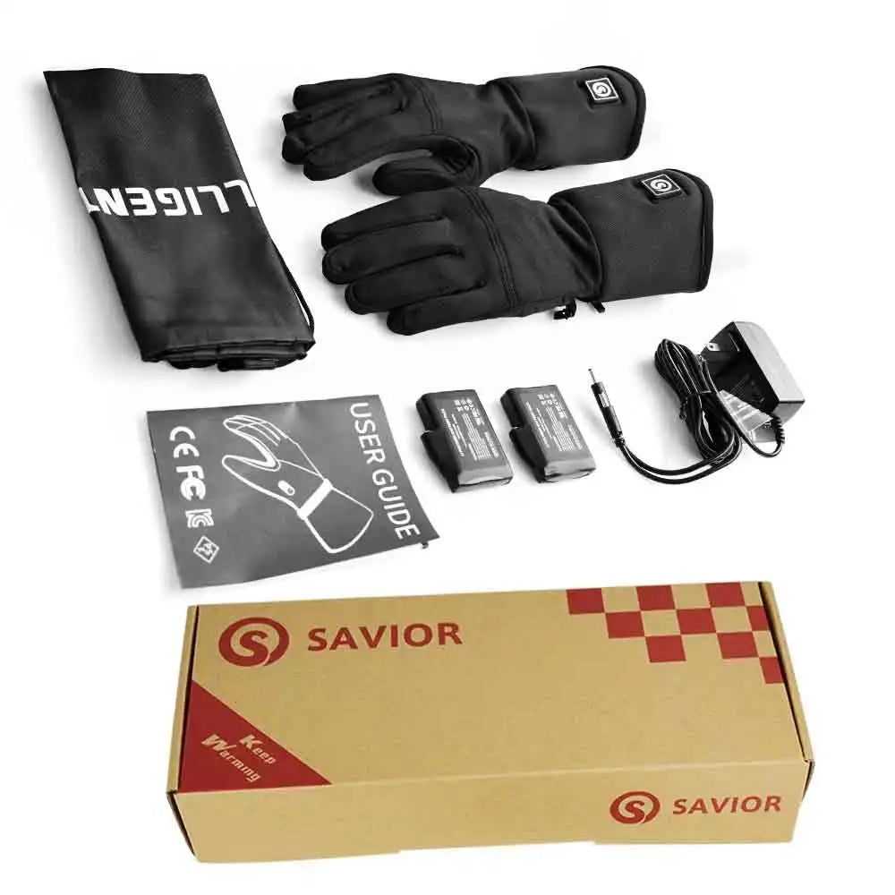 Savior S13 Heated Waterproof Motorcycle Gloves For Winter Riding