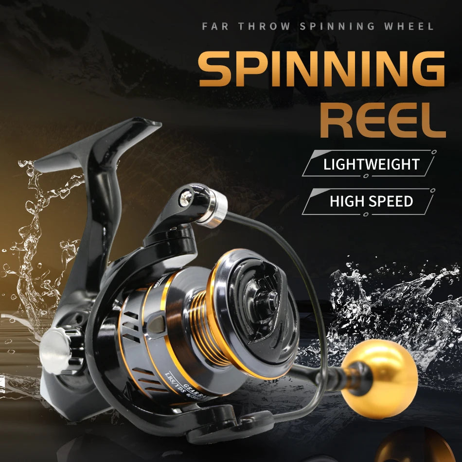 Rooblinos Spinning Fishing Reel Metal Cup 10kg Drag High Speed