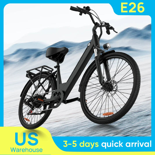 Urlife 750W Electric Bike 48V Lithium Commuter Hydraulic Disc Brakes