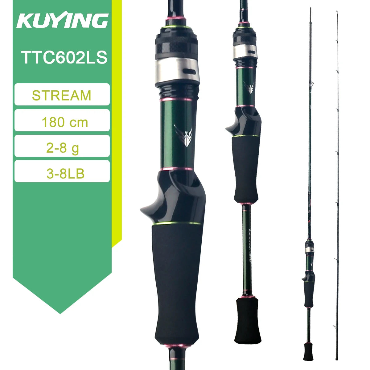 Kuying Teton Fast Action Spinning Casting Fishing Lure Rod