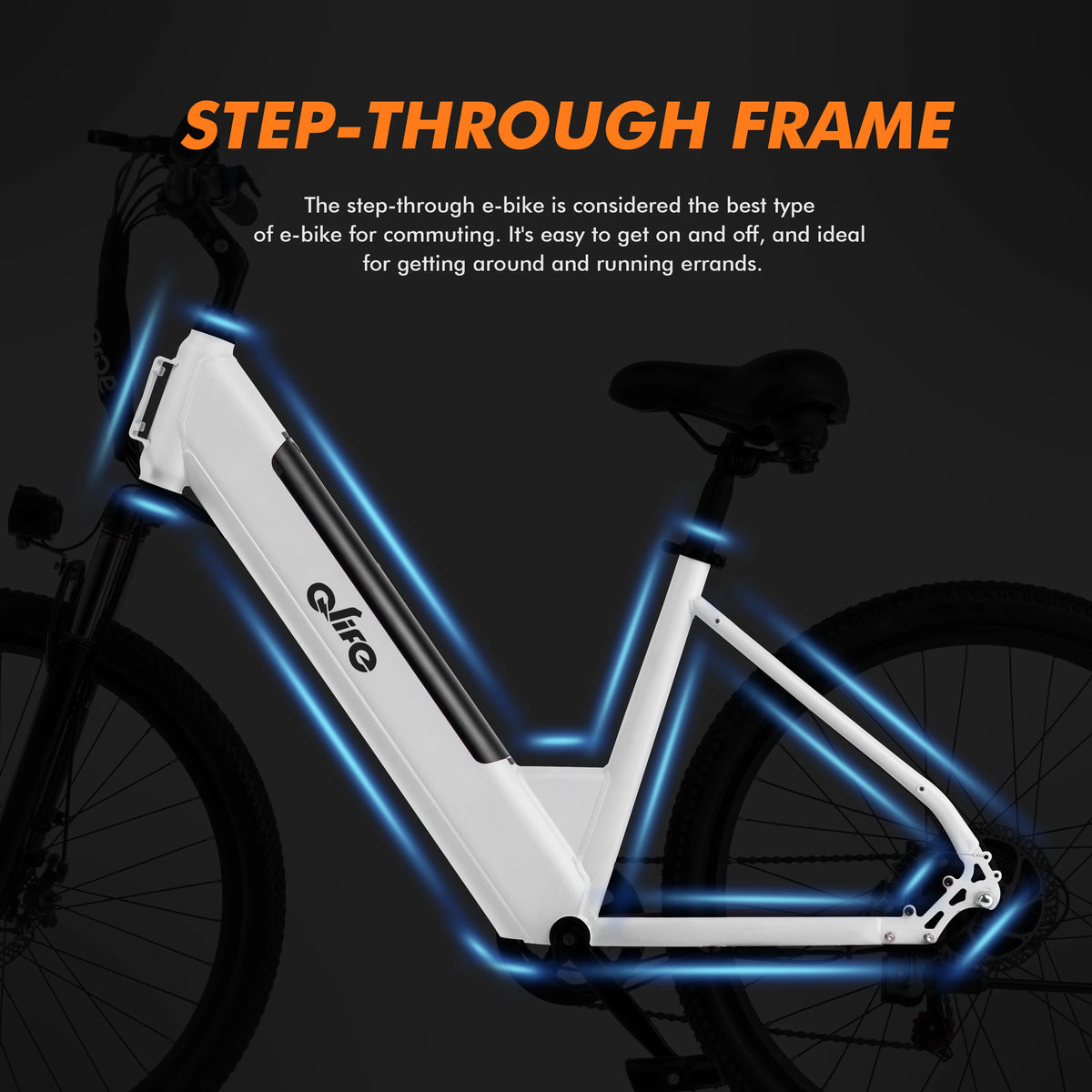 Qlife Cityone St Electric Commuter Bike With Step Thru Frame