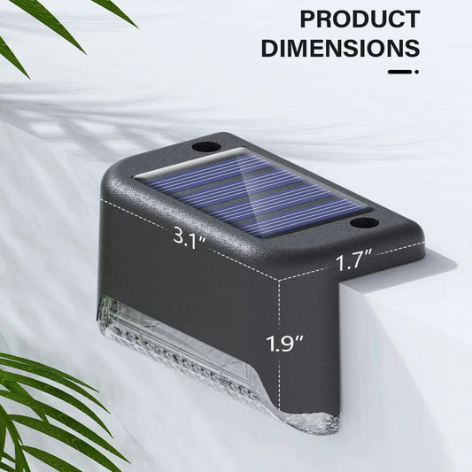 Solar Deck Lights Outdoor Waterproof LED Step Lights For Stairs