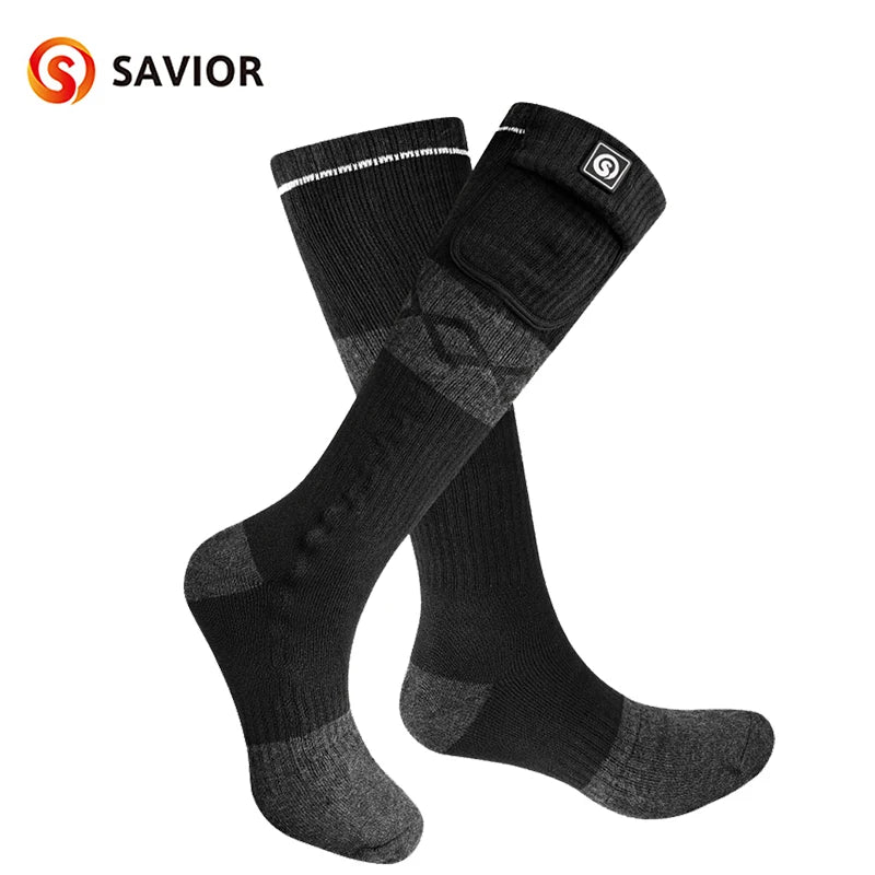 Savior Heat Winter Heated Socks Rechargeable 2200mAh Warmth
