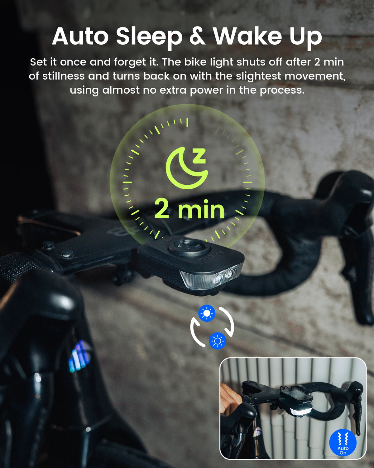 RAVEMEN FR500 Front Bike Light USB C Rechargeable IPX6 Waterproof