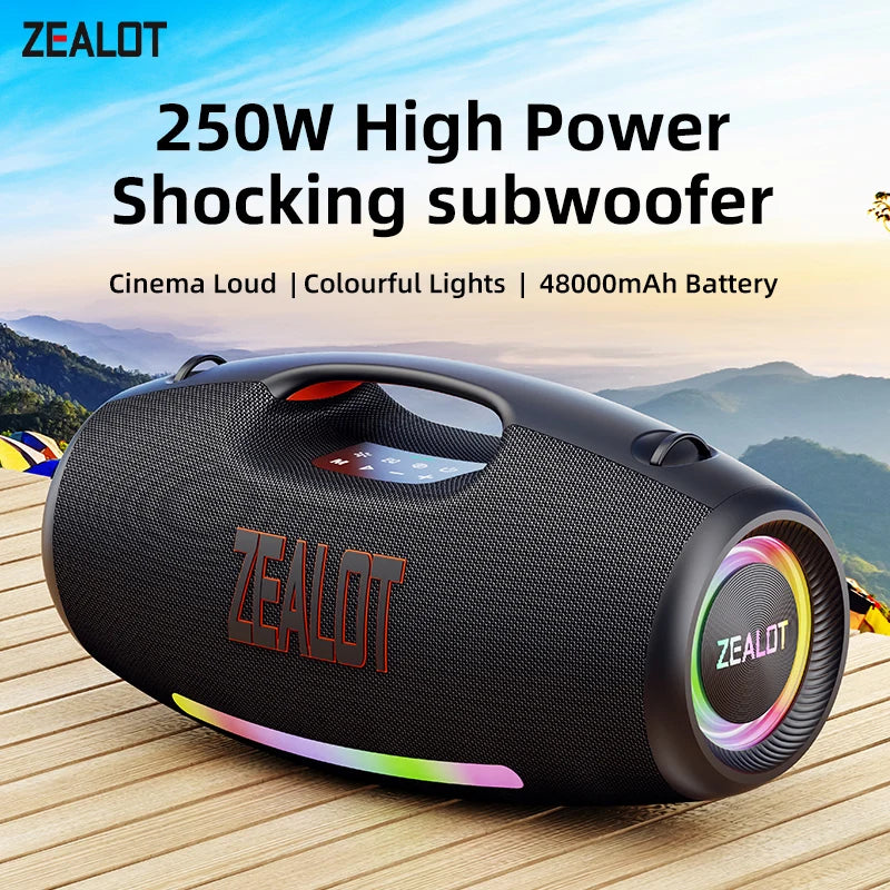 Zealot Waterproof Portable Bluetooth Speaker Delivering Powerful Deep Bass Output