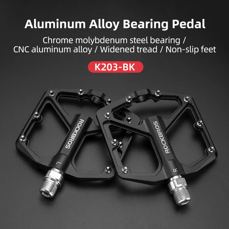 Rockbros Aluminum Alloy Cycling Pedals With Sealed Bearings