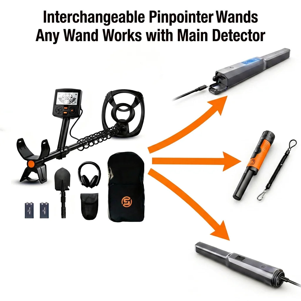 SUNPOW Professional Pinpoint Metal Detector For Treasure Hunting