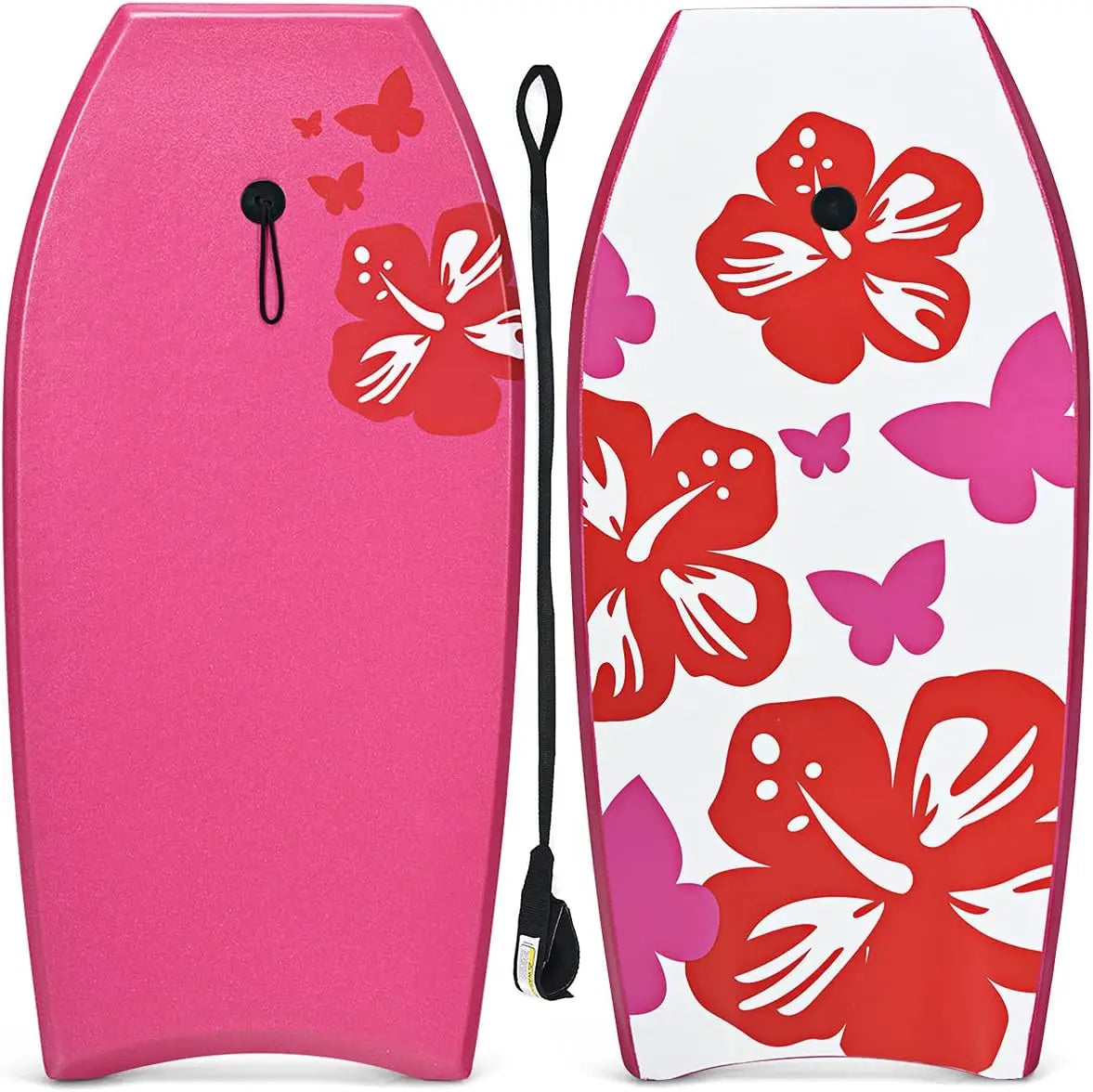 YTYIN Beach Bodyboard Lightweight With EPS Core XPE Deck HDPE Slick Bottom