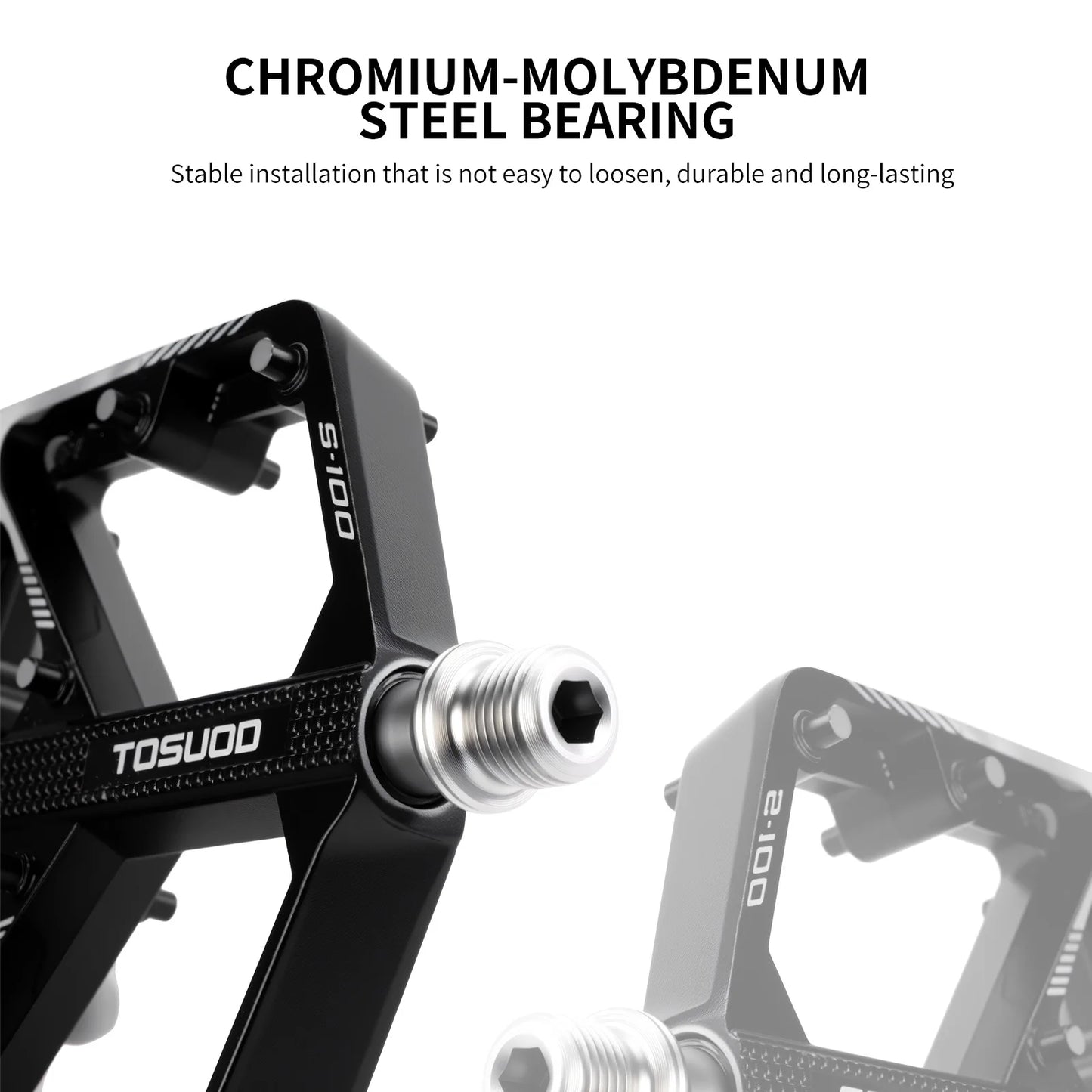 TOSUOD Lightweight Aluminum Alloy Bicycle Pedals With Anti Slip Grip