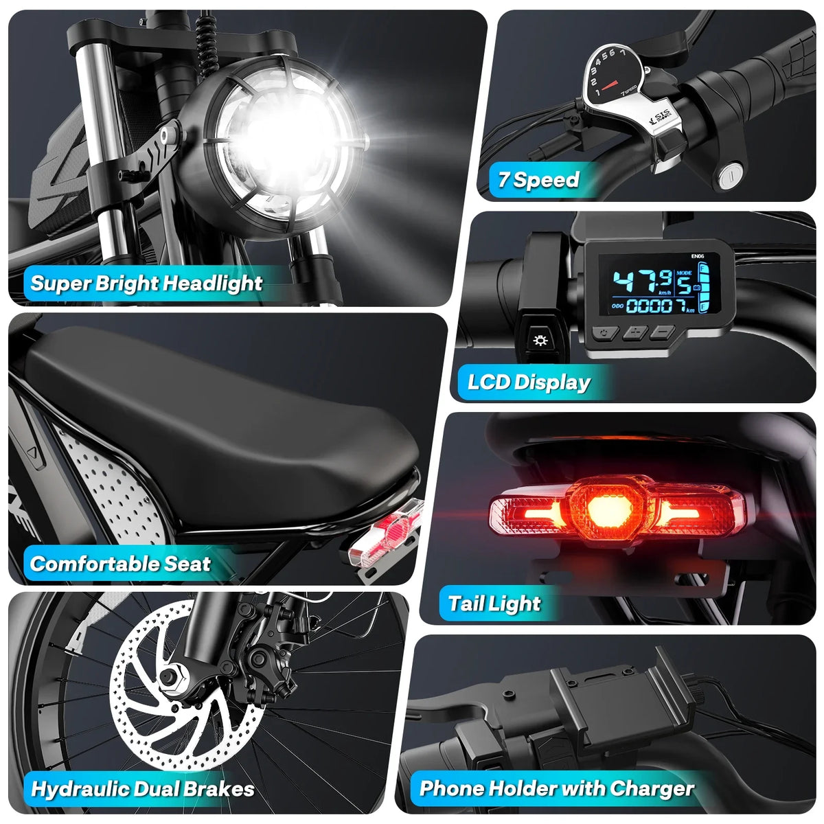 YVY K20 Lite 48V Premium Electric Fat Tire Bicycle