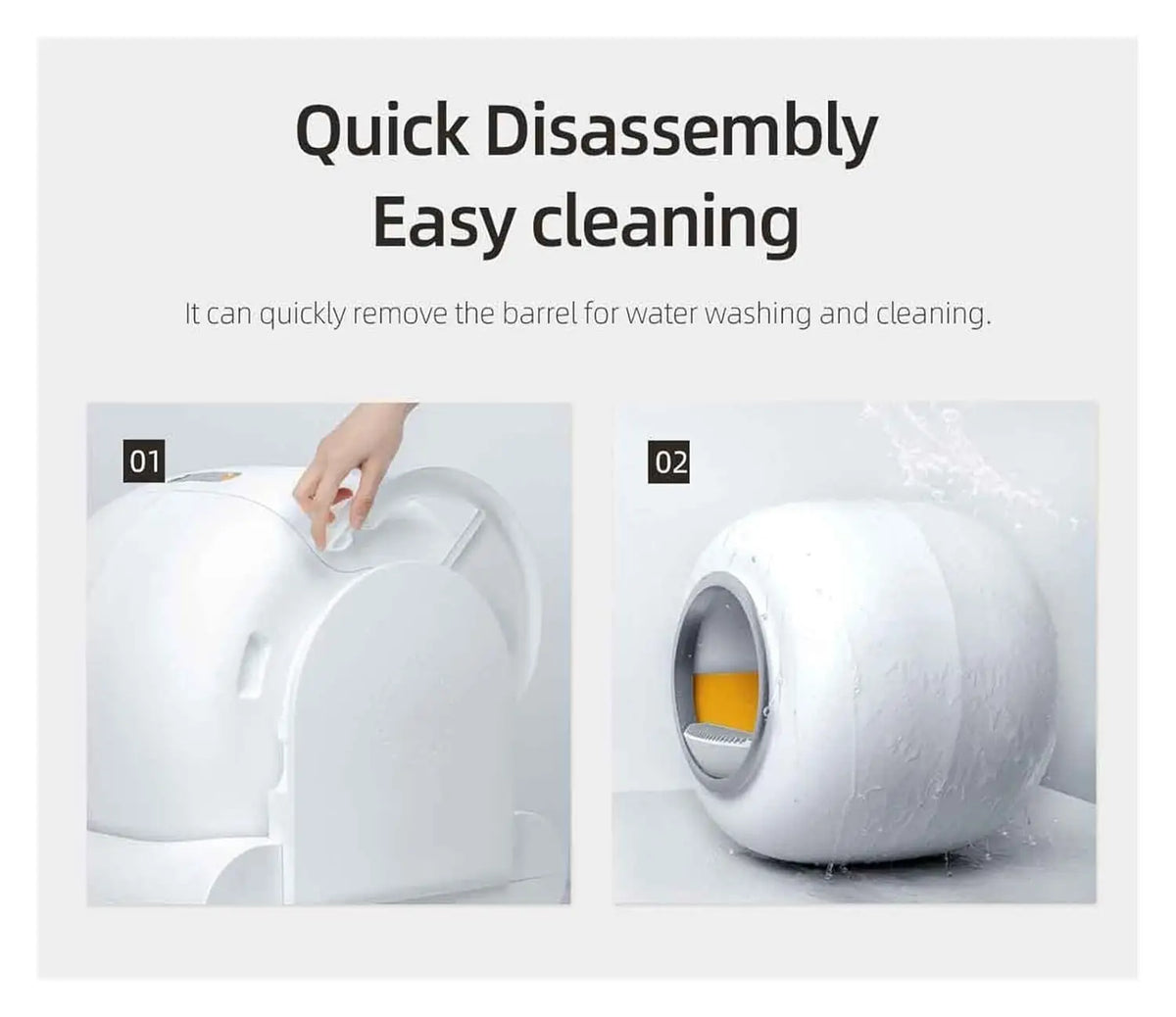 Self Cleaning Cat Litter Box With App Control And 2.4G WiFi