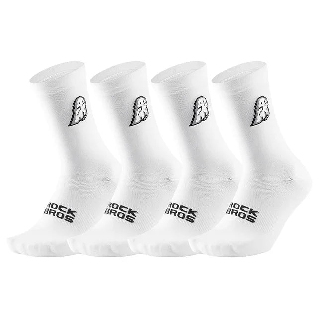 ROCKBROS Unisex Socks Running And Cycling Breathable 4 Pack