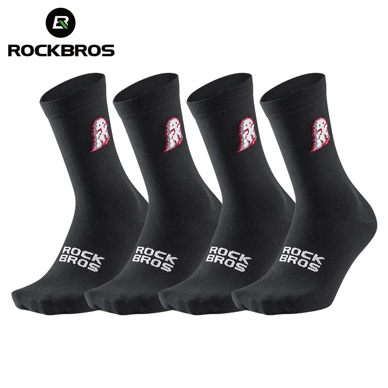 ROCKBROS Unisex Socks Running And Cycling Breathable 4 Pack