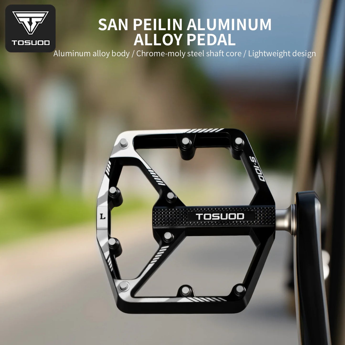 TOSUOD Lightweight Aluminum Alloy Bicycle Pedals With Anti Slip Grip