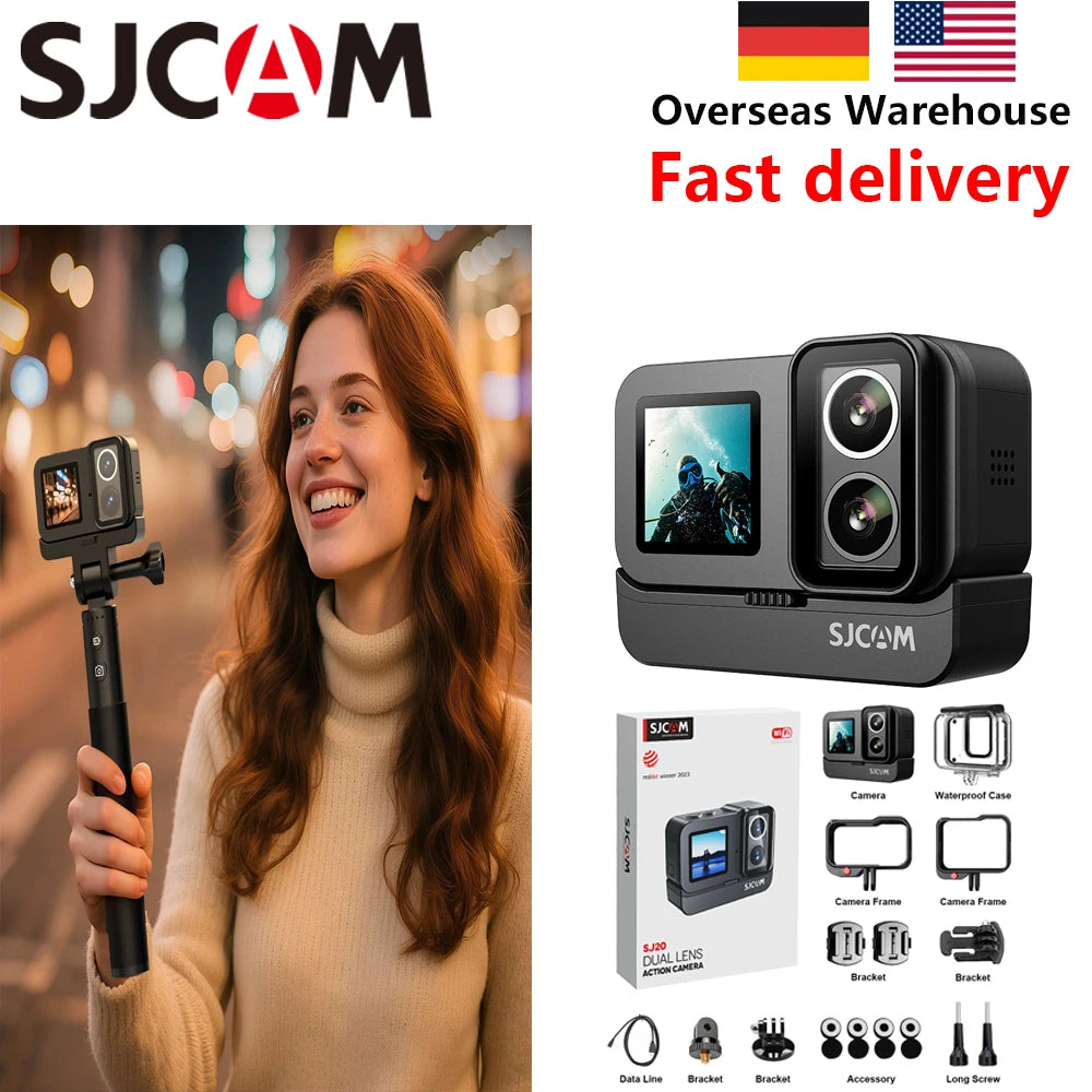 SJCAM SJ20 4K Action Camera Anti Shake 5G WiFi Screen