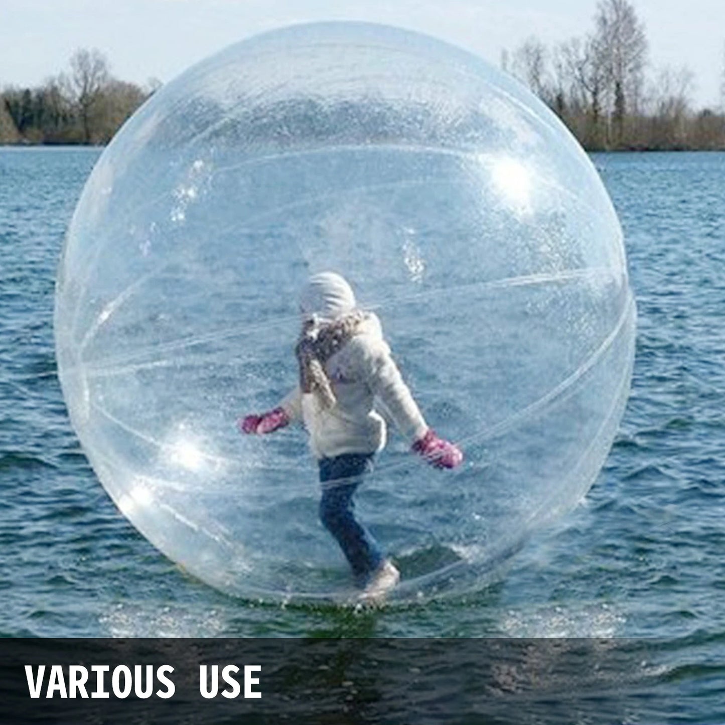 SucceBuy Inflatable Water Walking Ball With Air Blower Pump