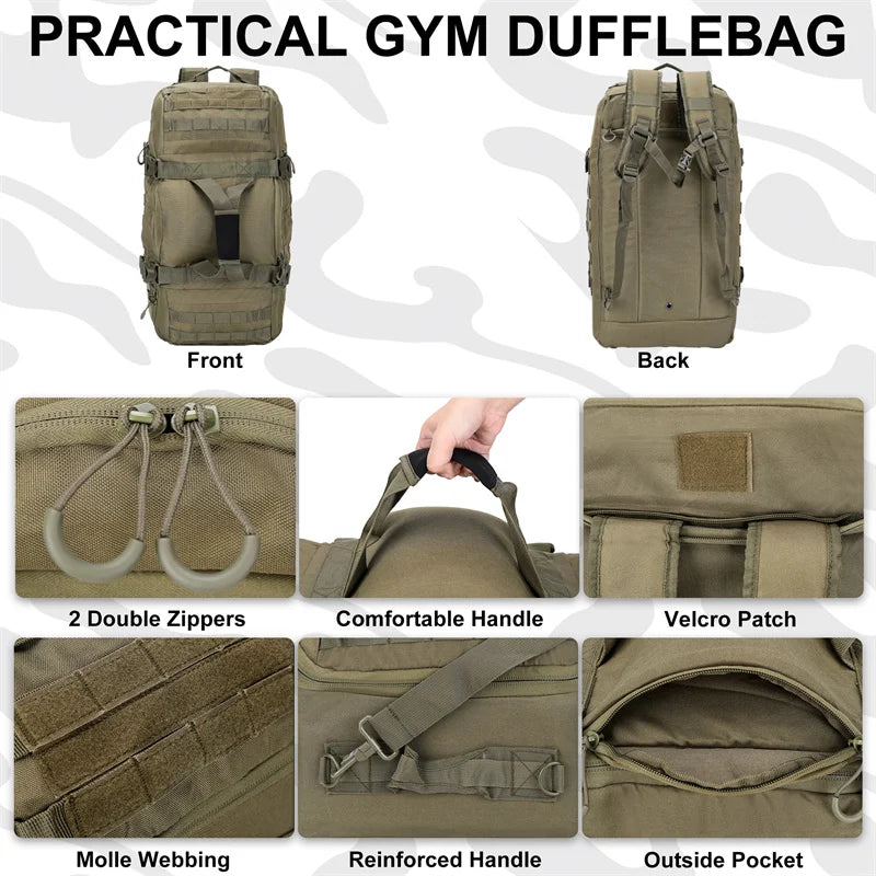 LQARMY Tactical Molle Backpack For Travel Camping And Hiking