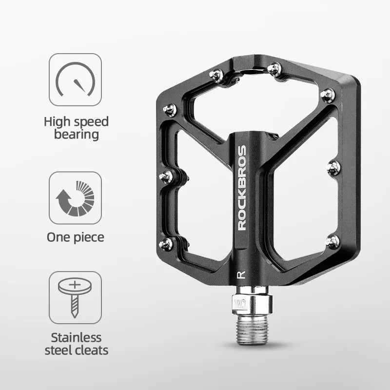 Rockbros Aluminum Alloy Cycling Pedals With Sealed Bearings