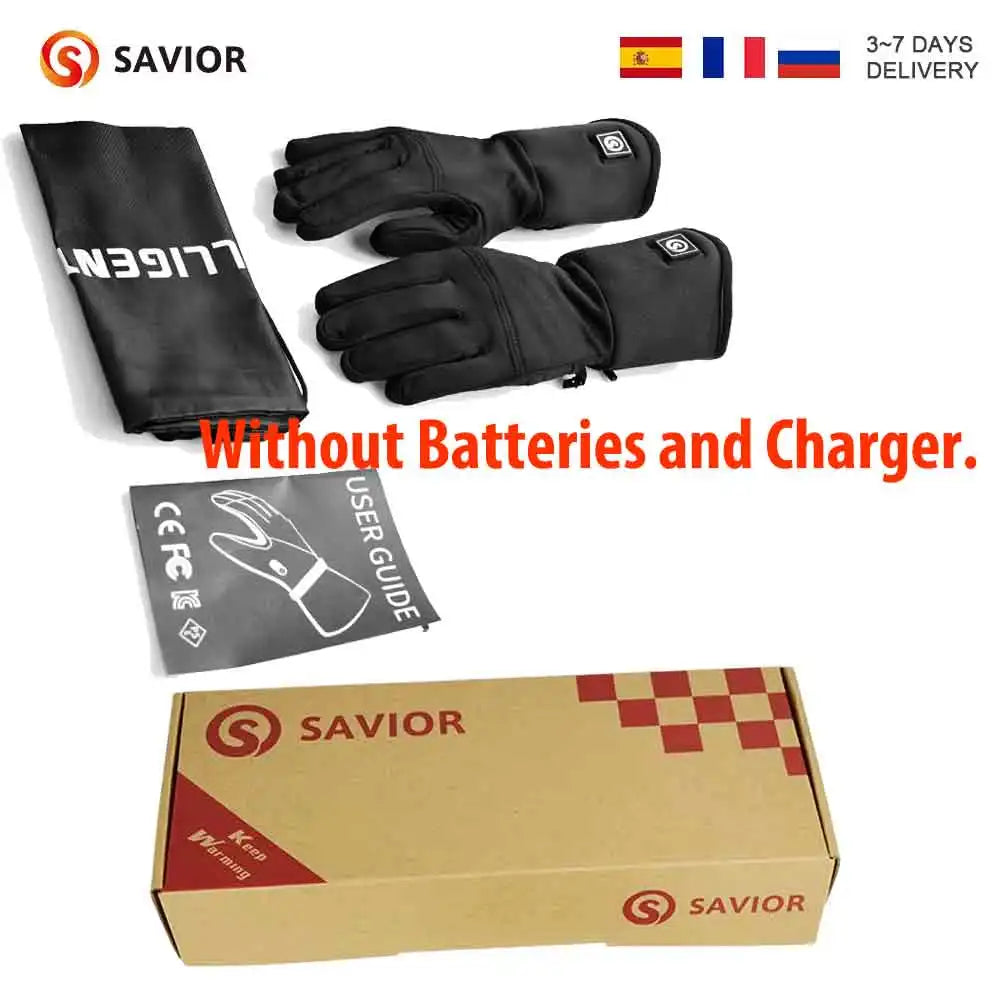 Savior S13 Heated Waterproof Motorcycle Gloves For Winter Riding