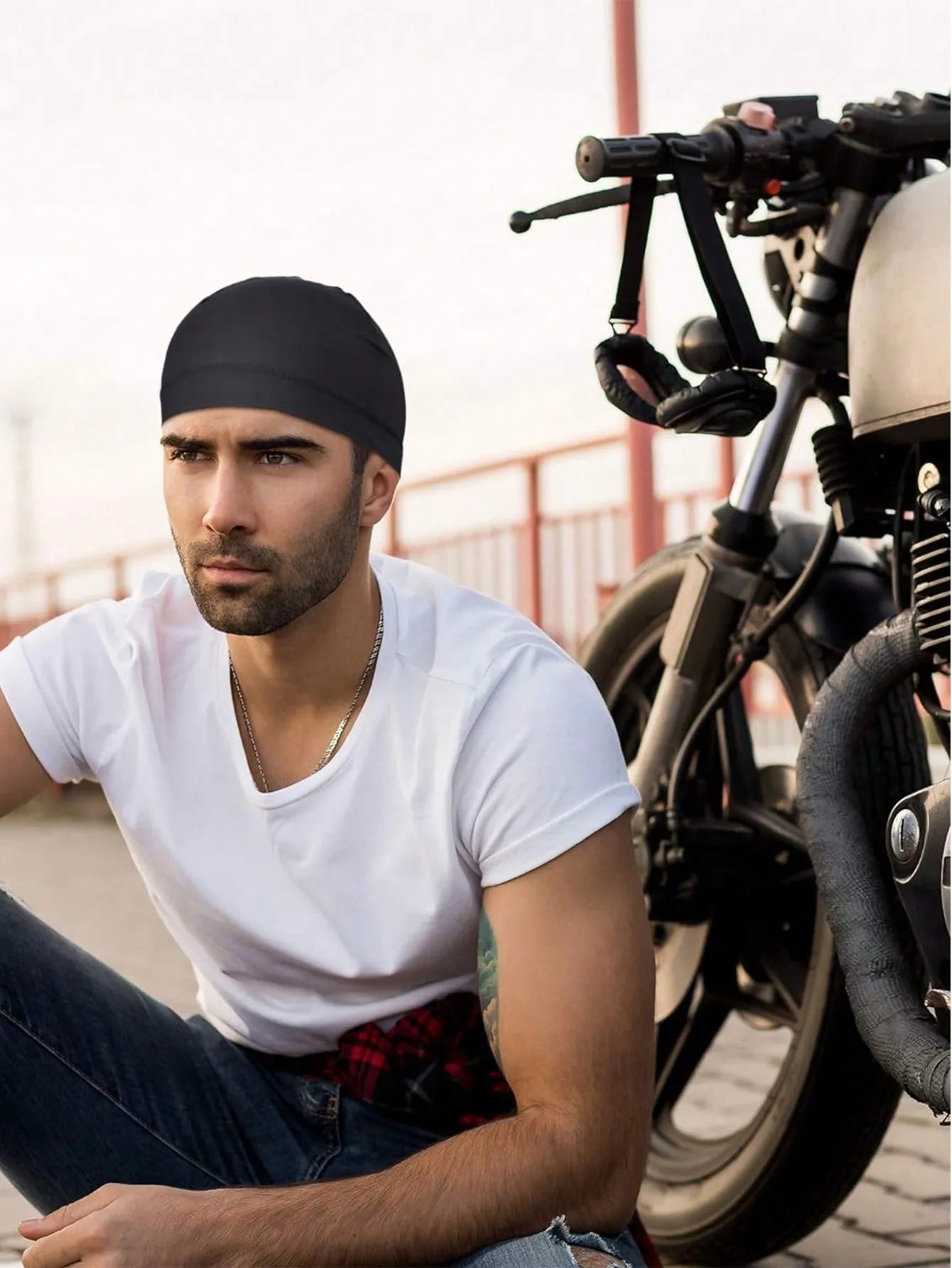 Moisture Wicking Helmet Liner Skull Cap For Cycling And Running