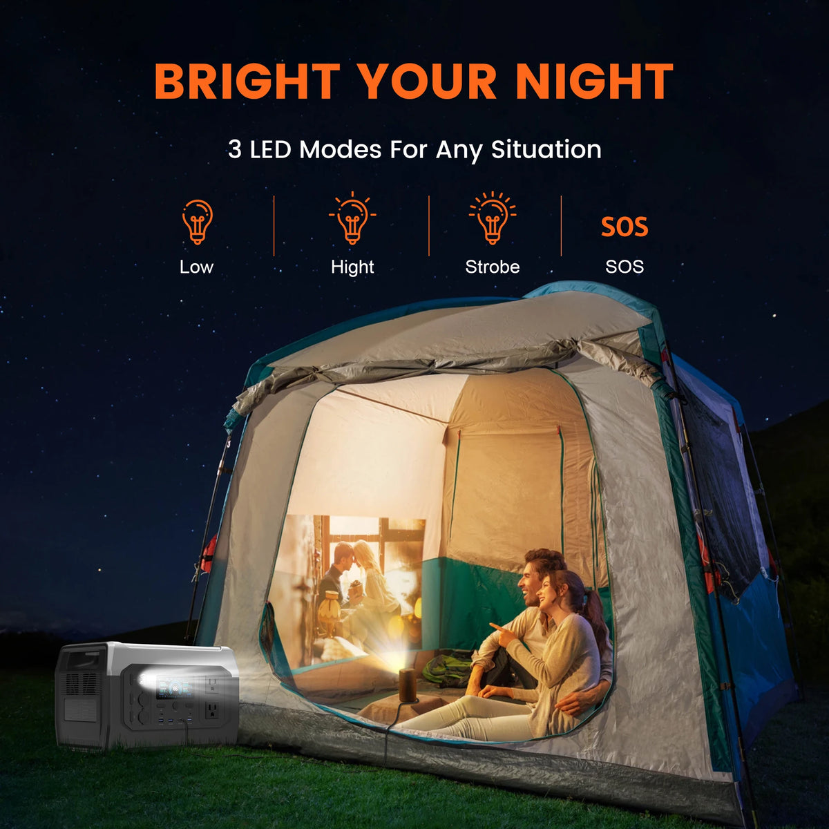 Ctolity 1800W Portable Solar Generator Power Station LiFePO4 Battery