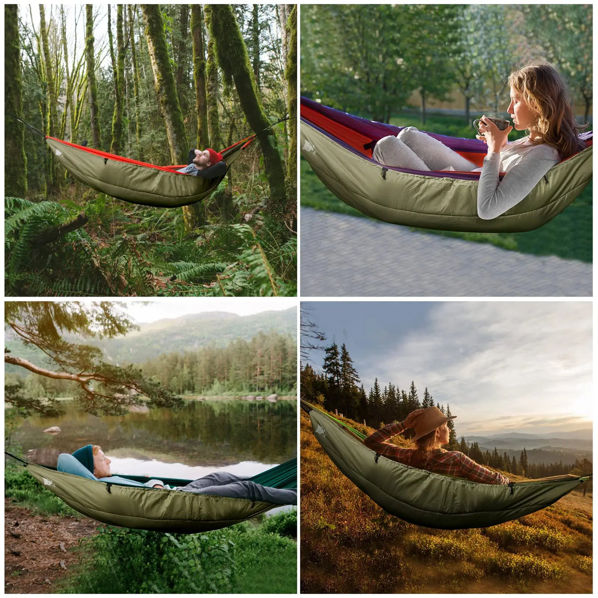 Lightweight Hammock Underquilt Sleeping Bag Insulated Outdoor Camping Blanket