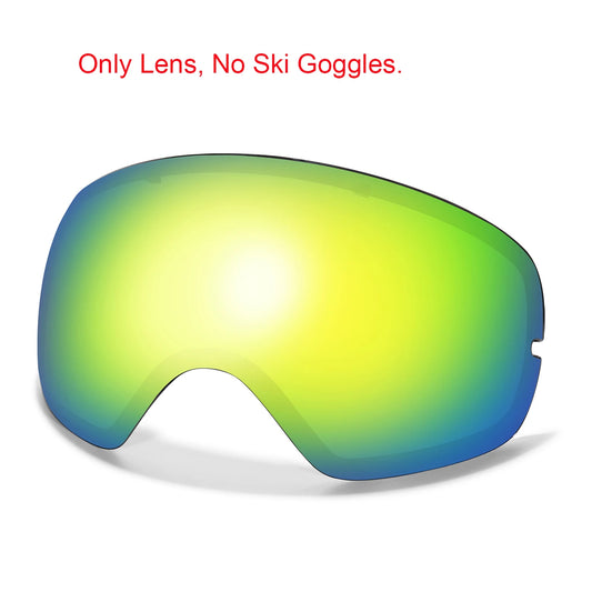 Unisex UV400 Anti Fog Ski Goggles With Polycarbonate Tpu Frame