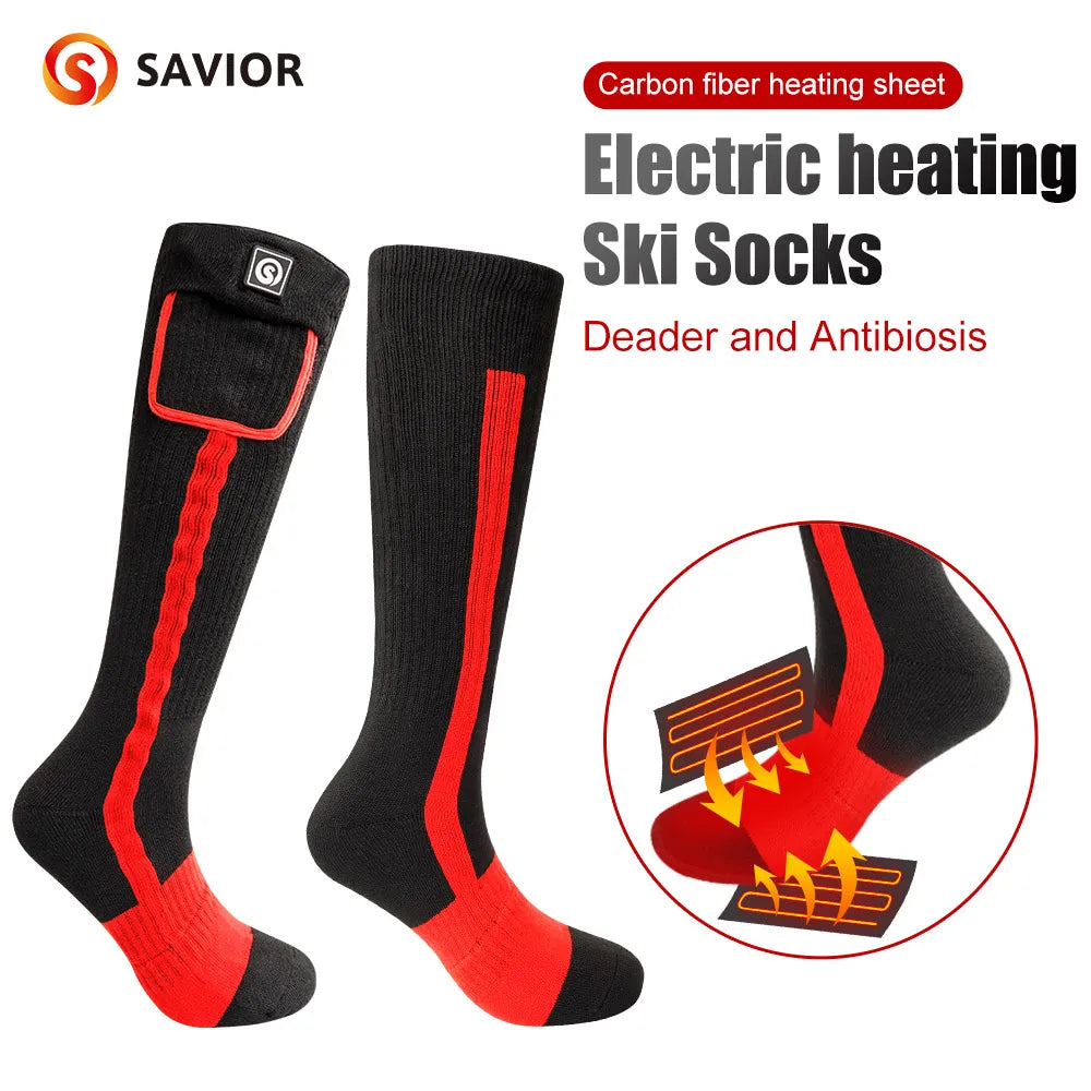 Snow Deer Winter Heated Socks With 2200mAh Rechargeable Battery