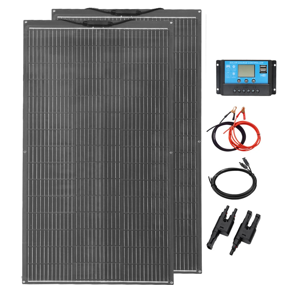 BOGUANG 200W Flexible Monocrystalline Solar Panel Waterproof