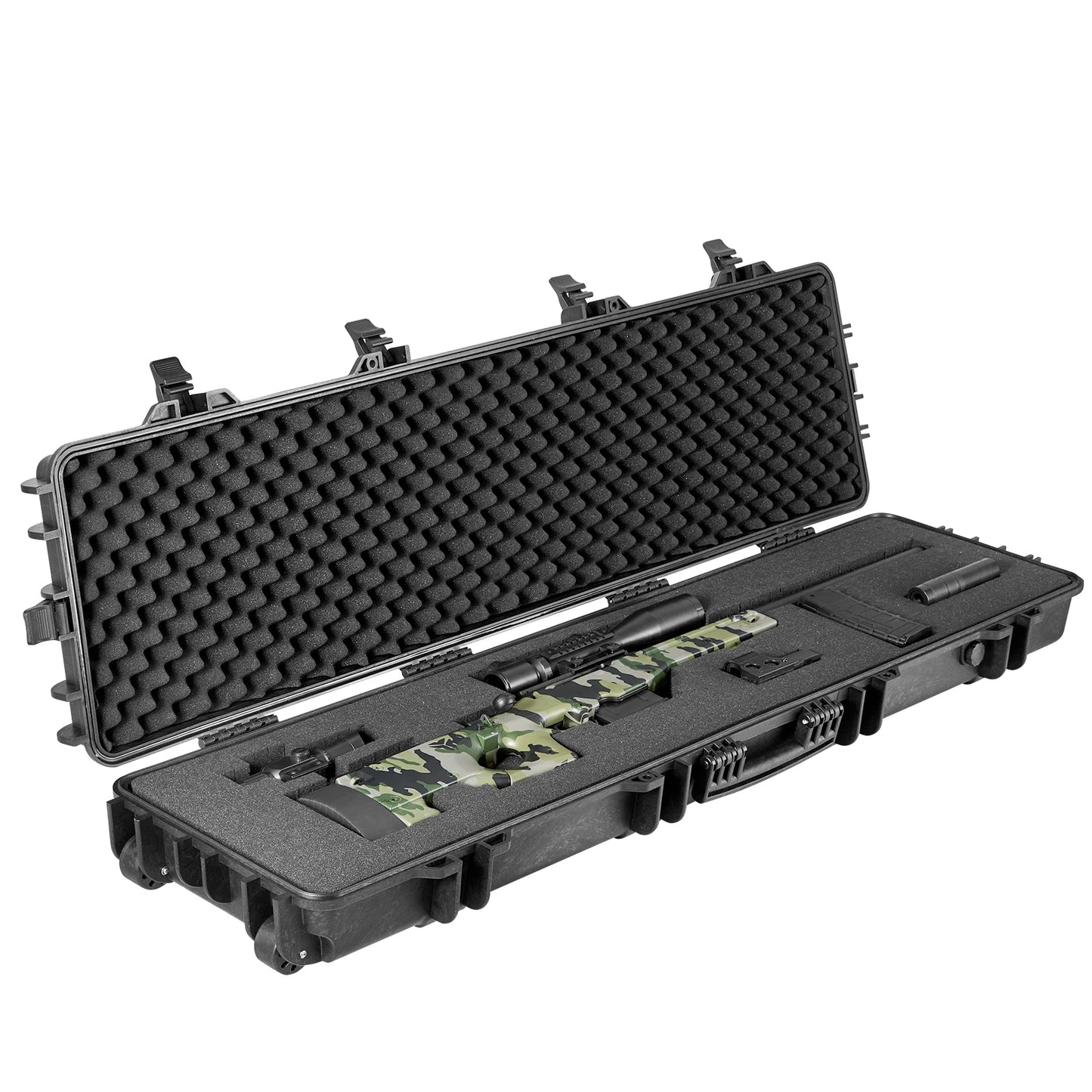 SucceBuy Hard Rifle Case Portable Shockproof Waterproof Storage
