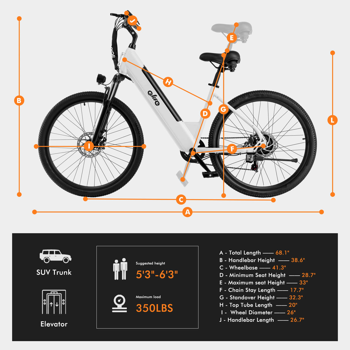 Qlife Cityone St Electric Commuter Bike With Step Thru Frame