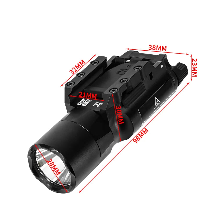 Tactical Pistol And Scout Light For 20mm Rail With Aluminum Alloy Construction
