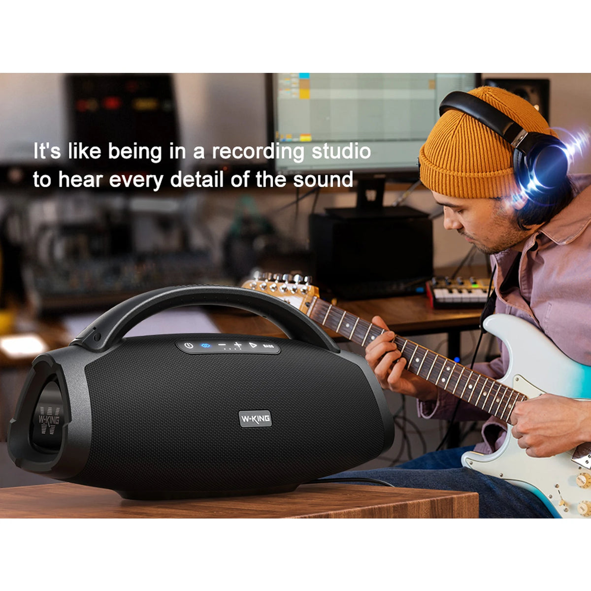 W-King X20 Portable Bluetooth Speaker With Deep Bass And Waterproof Shield