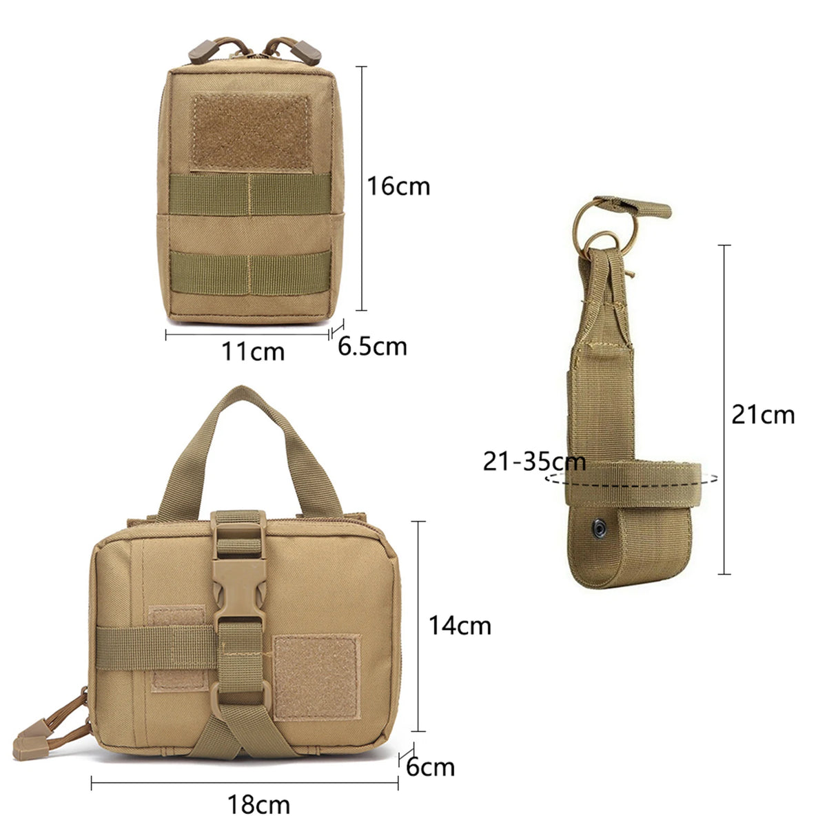Tactical Dog Harness With Molle Pouches For Medium Dogs