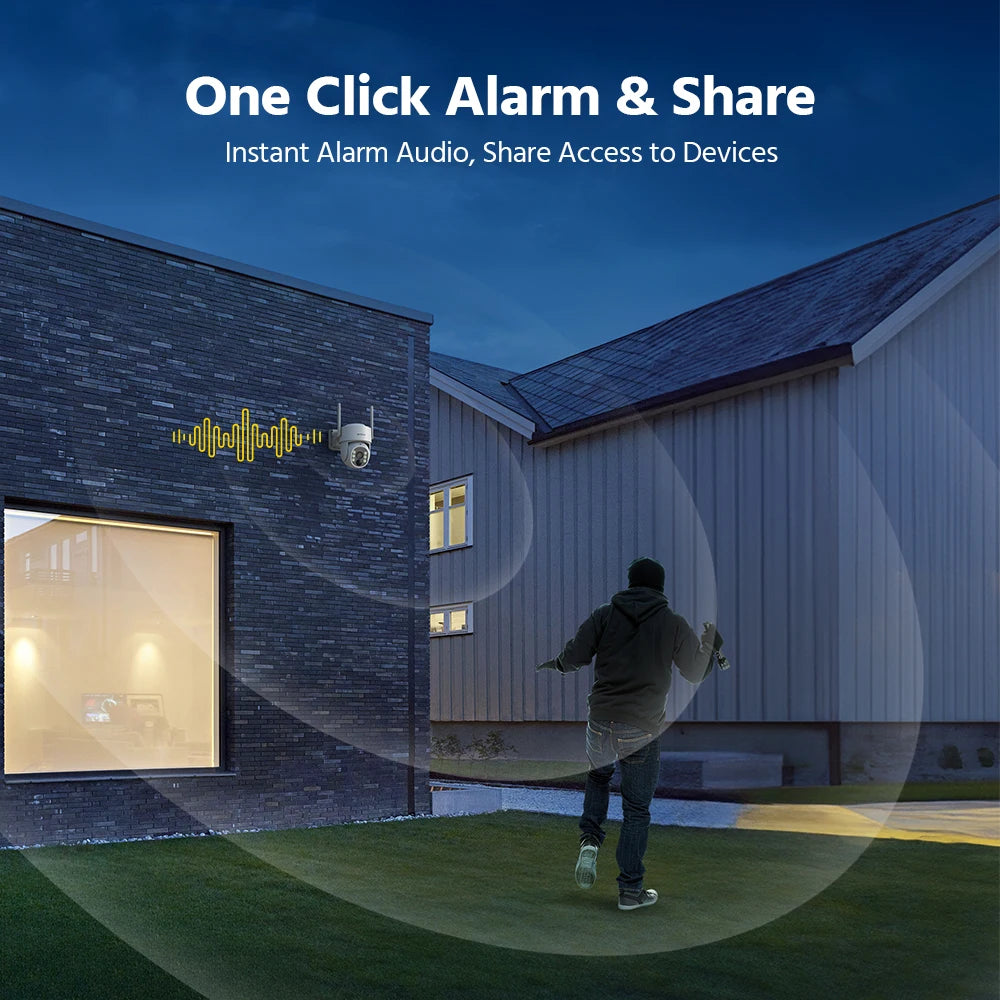 Annke 4MP Solar Wireless Camera Motion Night Vision Waterproof Outdoor