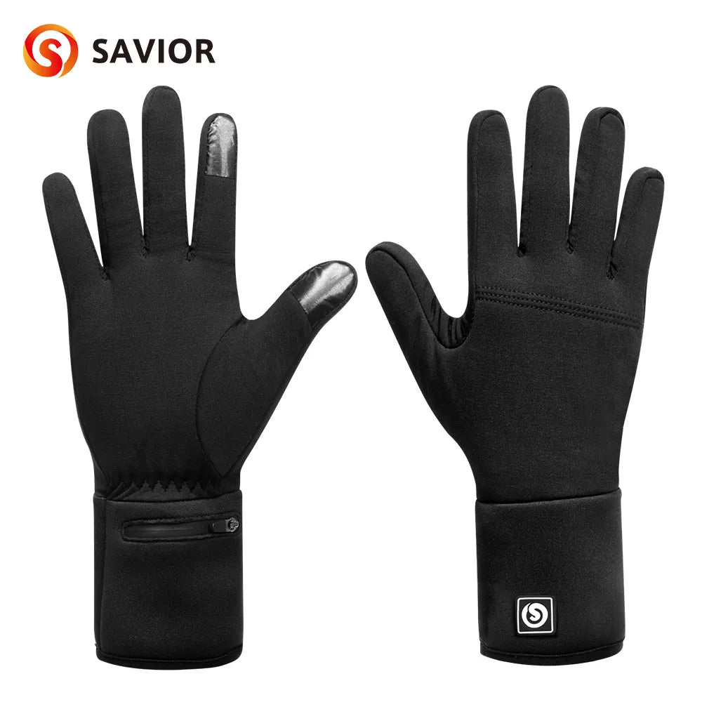 Savior S13 Heated Waterproof Motorcycle Gloves For Winter Riding