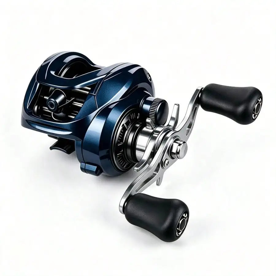 Compact Baitcasting Reel With Quick Retrieval And Anti Backlash Spool