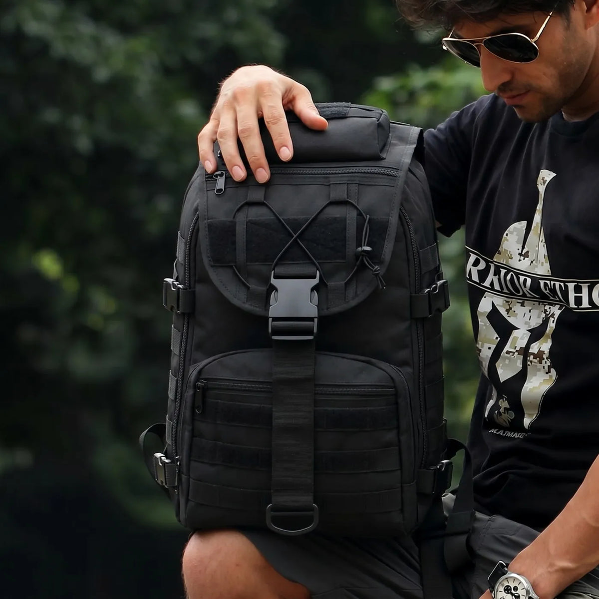 ReFire Gear Water Resistant Fishing Backpack With Molle Pockets