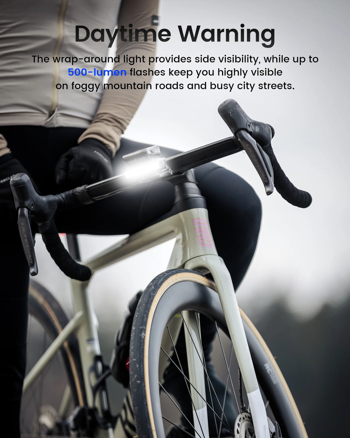 RAVEMEN FR500 Front Bike Light USB C Rechargeable IPX6 Waterproof