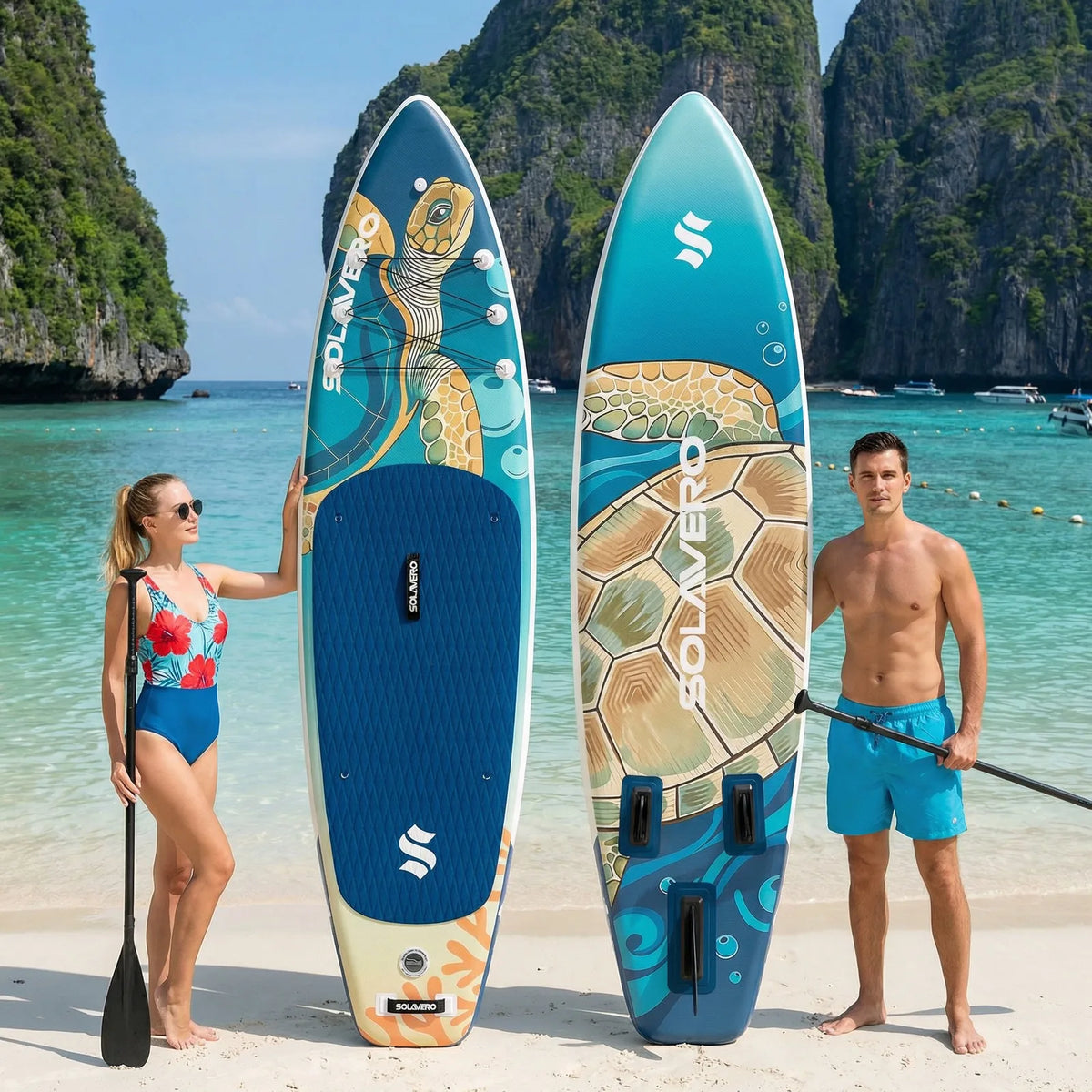 Inflatable Stand Up Paddle Board With Non Slip EVA Deck