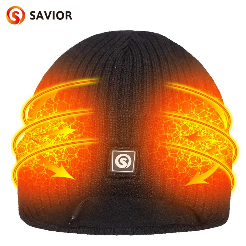 Savior Rechargeable Heated Fleece Winter Beanie Cap