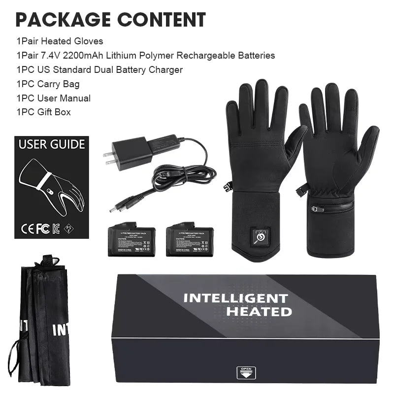 Savior Heat Rechargeable Electric Heated Liner Gloves For Winter Sports
